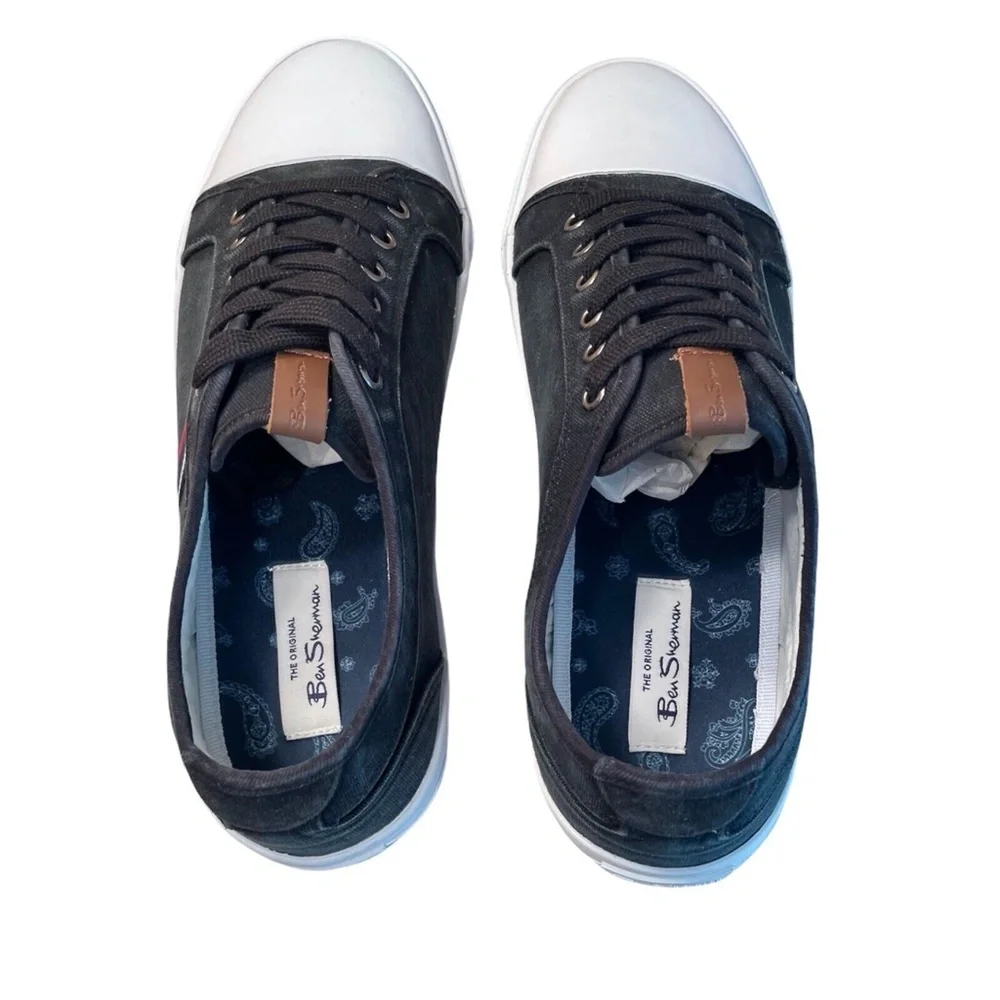 Ben Sherman Mens Brayson‎ Shoes Size 10.5 Black Sneakers